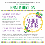 Dinner Auction February 22nd! Get Your Tickets Today!!!