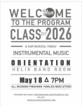 Class of 2026 Instrumental Music Welcome Meeting