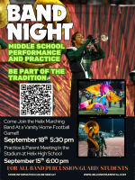 Annual Middle School Band Night