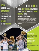 Annual Middle School Band Night October 27th